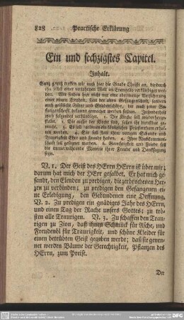 Ein und sechzigstes Capitel