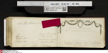 Stammbuch des Ernst Philipp Ludwig Zellmann (1763-1795) aus
                           Braunschweig