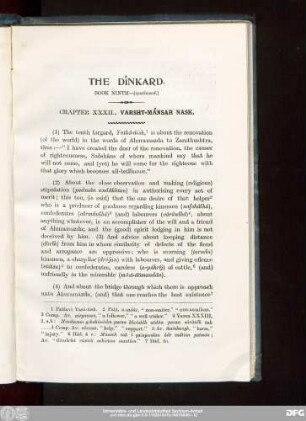 The Dînkard. Book Ninth—(continued.)