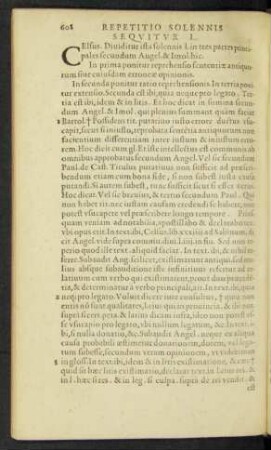 Repetitio Solennis Sequitur L. Celsus ...