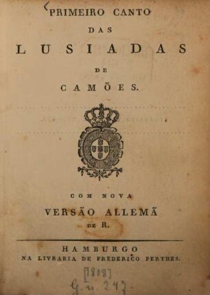 Primeiro canto des Lusiadas