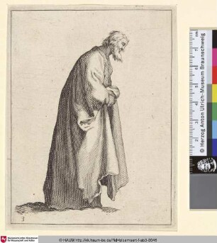 [A draped old Man; Alter Mann mit langem Gewand]