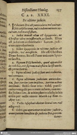 Cap. XXXI. De ultimo judicio
