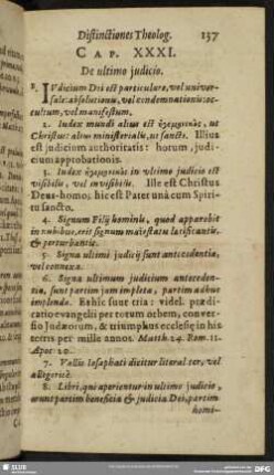 Cap. XXXI. De ultimo judicio