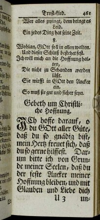 Gebeth um Christliche Hoffnung
