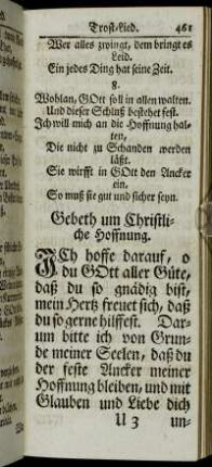 Gebeth um Christliche Hoffnung