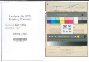 Entnazifizierung Josef Bitting , geb. 29.06.1905 (Jurist)