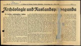 Anlage II. Zeitungsartikel Studniczka