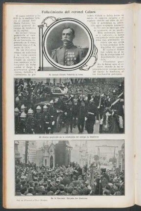 Fallecimiento del coronel Calaza