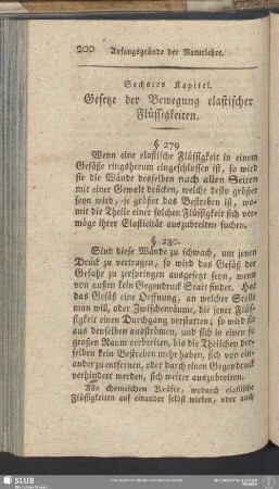 Sechstes Kapitel. Gesetze der Bewegung elastischer Flüssigkeiten
