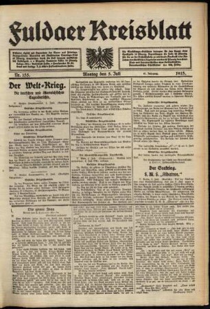 Ausgabe vom Montag, den 05. Juli 1915.