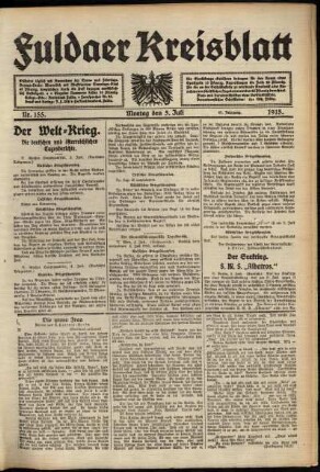 Ausgabe vom Montag, den 05. Juli 1915.