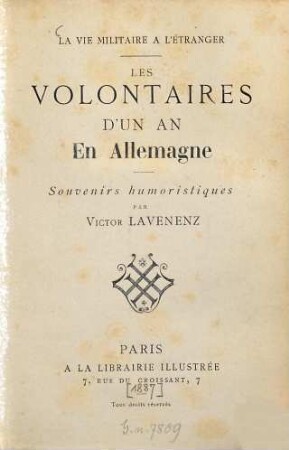 Les Volontaires d'un an en Allemagne
