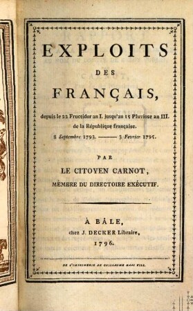 Exploits des François