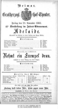 Nehmt ein Exempel dran