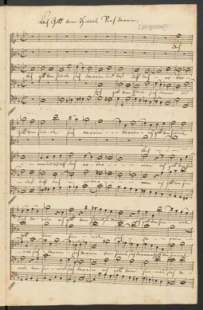 Ach Gott vom Himmel sieh darein. Auszüge; Coro, b; BWV 2; BC A 98