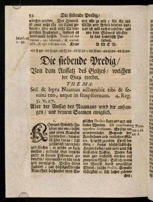 52-59, Die siebende Predig