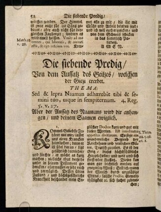 52-59, Die siebende Predig