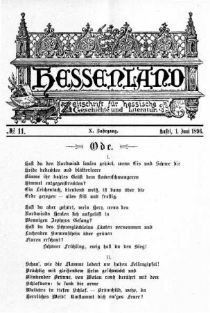 No. 11, 1. Juni 1896