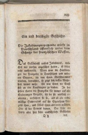 Ein und dreißigste Geschichte - Drei und dreißigste Geschichte