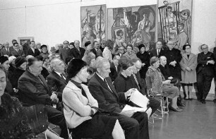 Eröffnung der Max-Beckmann-Ausstellung des Badischen Kunstvereins.