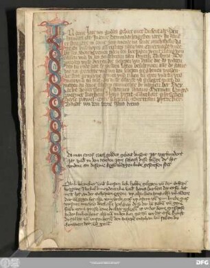 [Titulatur:] In deme iare von goddes gebort ouer dusent iar druohundert iar, in deme druovndachtigesten iare ... do worden vnse herren die schepen von Halle, die do waren, des tuo rade ... – ... Bertram Pytzeker. Sander von dem Steyne Hans Kremcz