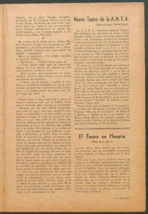 Nuevo teatro de la A.N.T.A. : (Especial para "Máscara")