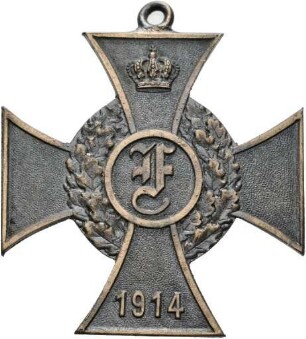 Friedrich-Kreuz für besondere Verdiente im Ersten Weltkrieg, 1914 bis 1918