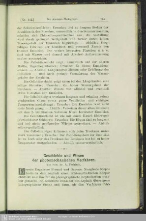 Geschichte und Wesen der photomechanischen Verfahren