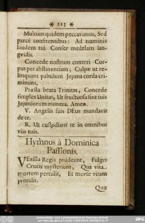Hymnus à Dominica Passionis.