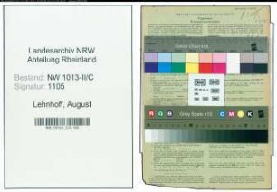 Entnazifizierung August Lehnhoff , geb. 12.11.1911 (Bauunternehmer)