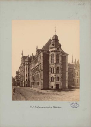 Regierungsgebäude, Hildesheim: Seitenansicht