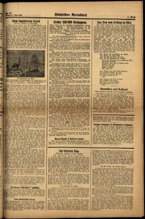 Zweite Ausgabe vom Freitag, den 04. Juli 1941.