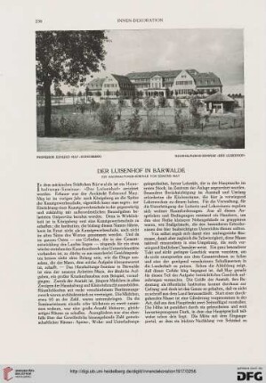 Der Luisenhof in Bärwalde: ein Haushaltungs-Seminar von Edmund May