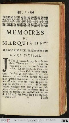 Livre sixieme