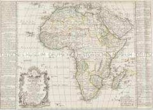 Afrique divisée en ses grandes Régions et subdivisée en ses grands Estats