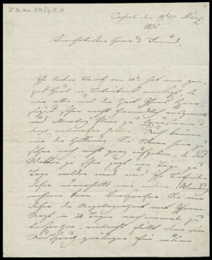 Brief von Louis Spohr an Friedrich Rochlitz