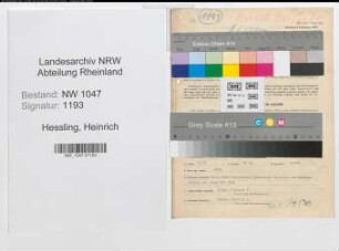 Entnazifizierung Heinrich Hessling , geb. 09.11.1915 (Sekretaer)