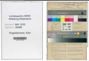 Entnazifizierung Karl Engelskirchen , geb. 22.08.1903 (Angestellter)