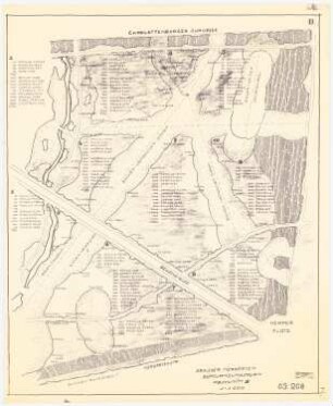 Großer Tiergarten, Berlin: Pflanzplan 1:1000 Abschnitt B