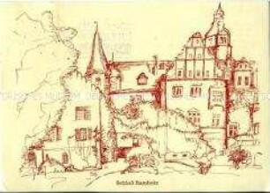 Wahlwerbung der CDU in Hessen, mit Ansicht von Schloss Ramholz