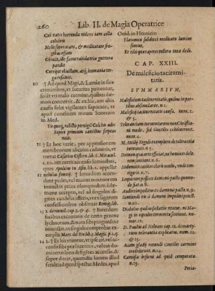 Cap. XXIII. De maleficio taciturnitatis