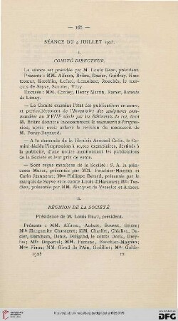 Séance du 4 juillet 1925