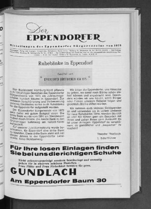Ruhebänke in Eppendorf