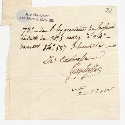 73 de l'hygromètre de Saussure