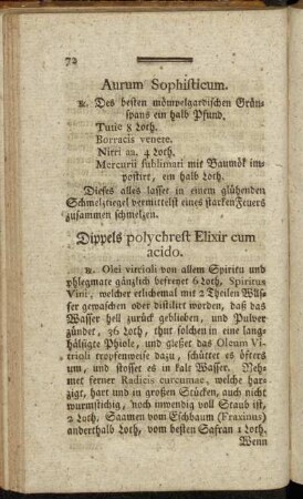 Dippels polychrest Elixir cum acido