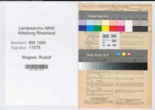 Entnazifizierung Rudolf Wagner, geb. 09.12.1890 (Beamter)