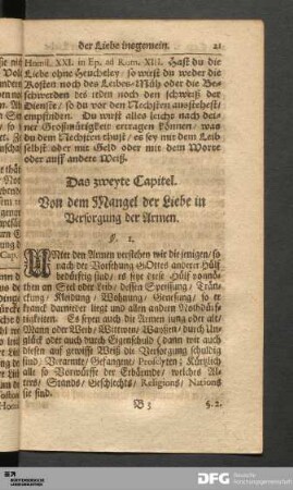 Das zweyte Capitel.