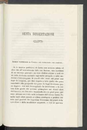 SESTA DISSERTAZIONE