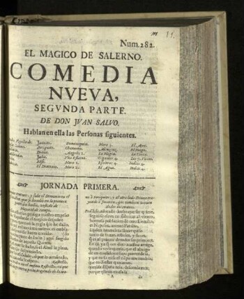 Pt. 2: El Magico De Salerno : Comedia Nveva